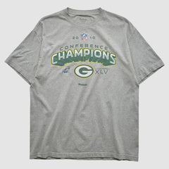Green Bay Packers Reebok 2010 T-shirt - Heather Gray T-shirts