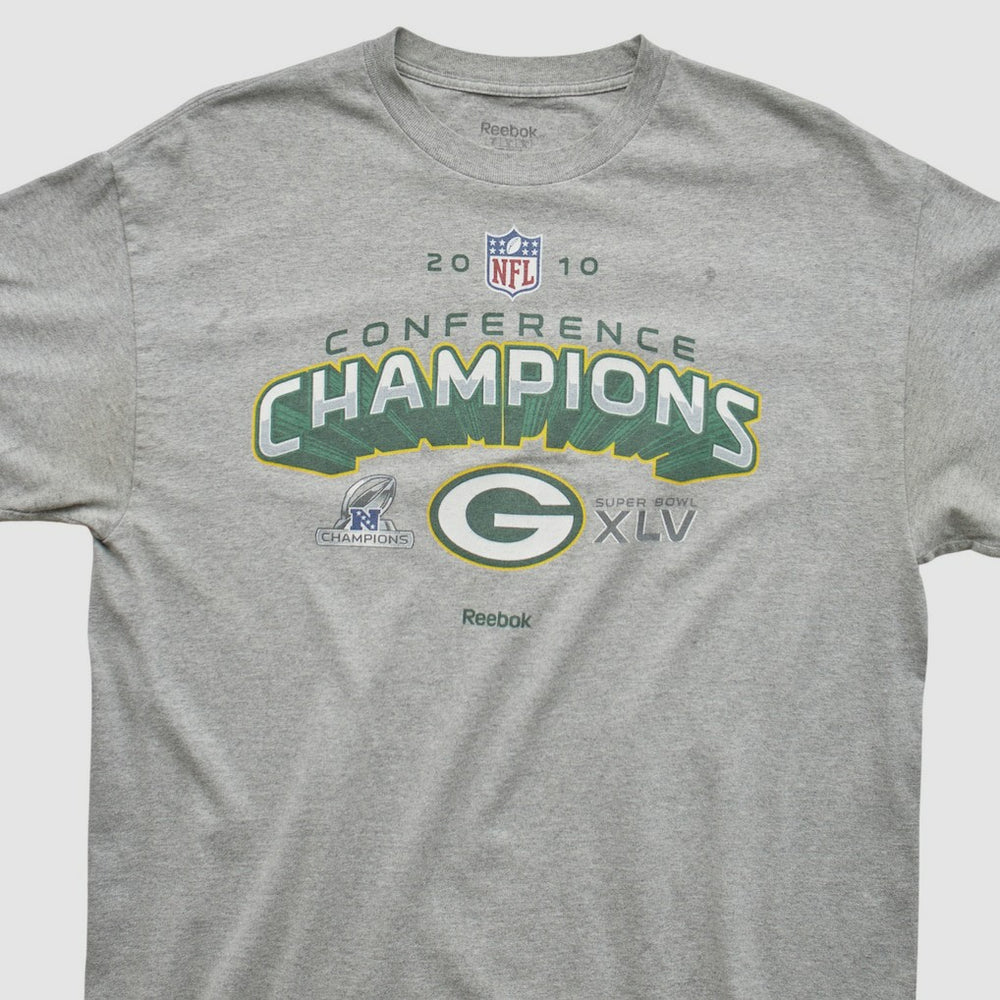 Green Bay Packers Reebok 2010 T-shirt - Heather Gray T-shirts