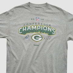 Green Bay Packers Reebok 2010 T-shirt - Heather Gray T-shirts