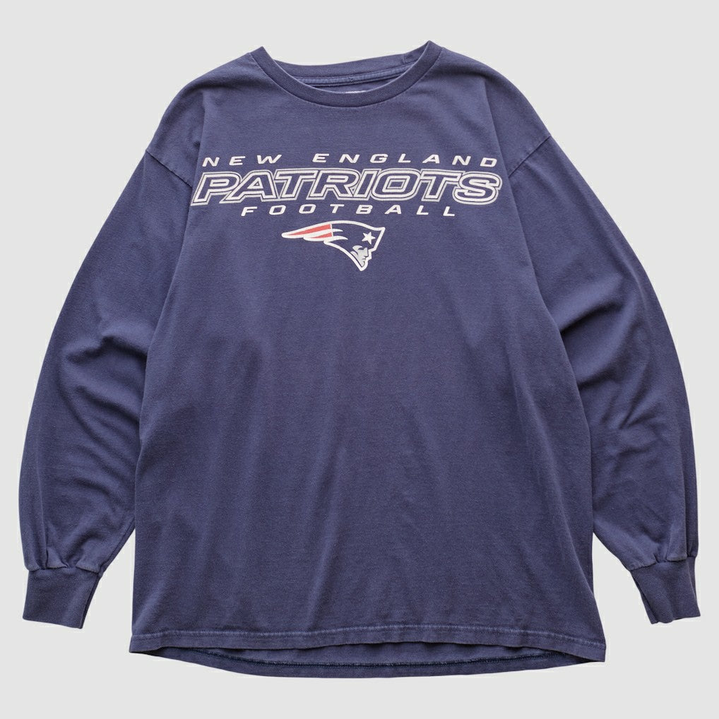 New England Patriots NFL 2000s Long Sleeve T-shirt - Navy T-shirts