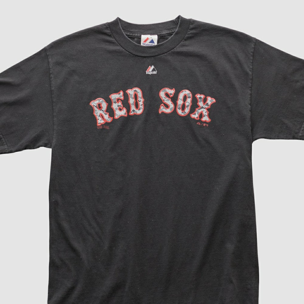 Boston Red Sox Majestic 2010s T-shirt - Black - Vintage T-shirts