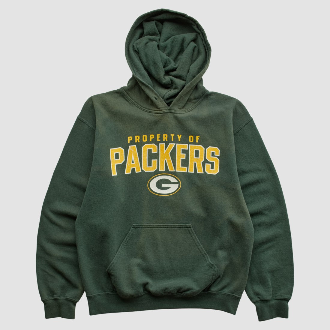 Green Bay Packers Reebok 2000s Hooded Pullover Sweatshirt - Green Pullover