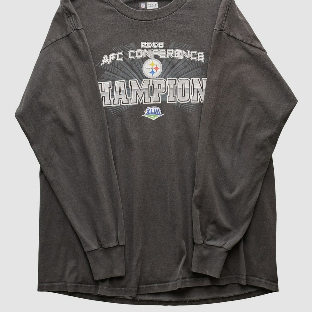 Pittsburgh Steelers NFL 2008 Long Sleeve T-shirt - Black T-shirts