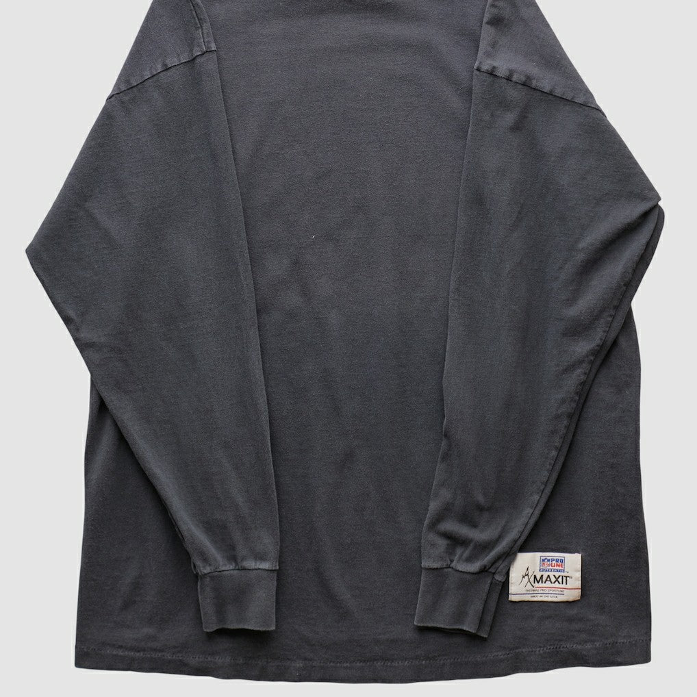 Pittsburgh Steelers 90s Long Sleeve T-shirt - Charcoal T-shirts