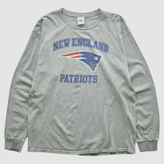 New England Patriots NFL 2000s Long Sleeve T-shirt - Heather Gray T-shirts