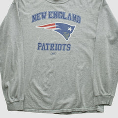 New England Patriots NFL 2000s Long Sleeve T-shirt - Heather Gray T-shirts