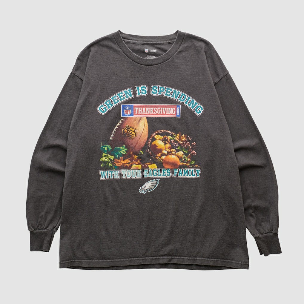 Philadelphia Eagles NFL 2008 Long Sleeve T-shirt - Charcoal T-shirts