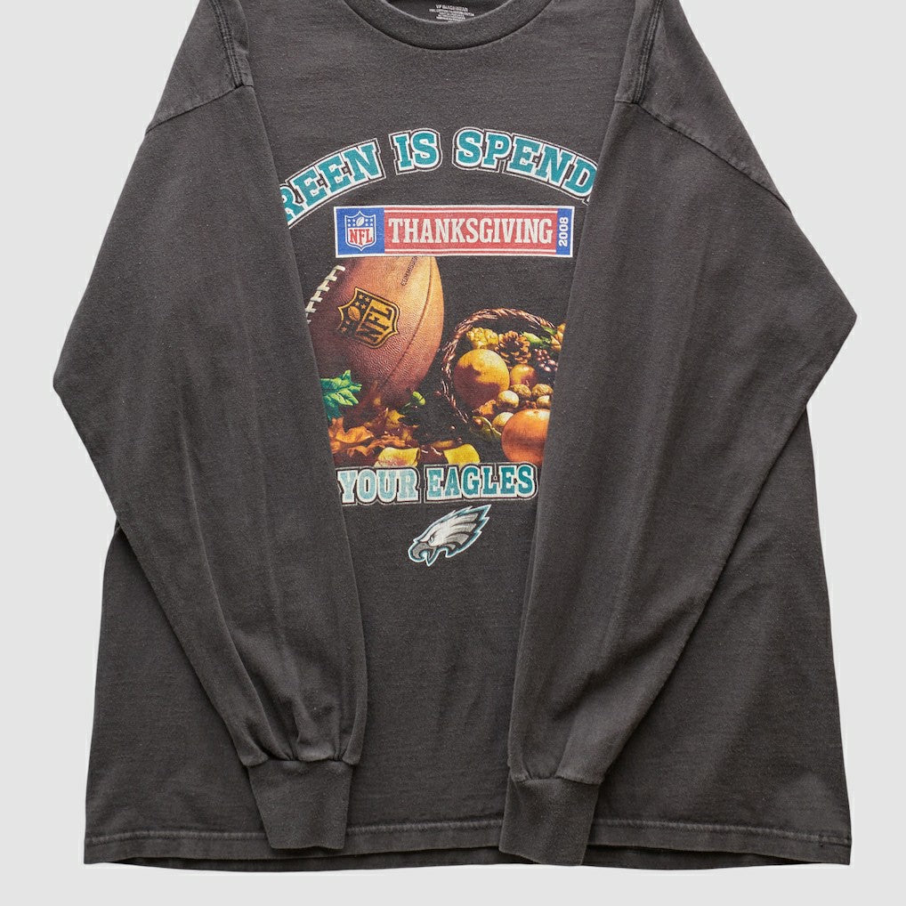 Philadelphia Eagles NFL 2008 Long Sleeve T-shirt - Charcoal T-shirts