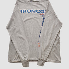 Denver Broncos NFL 2000s Long Sleeve T-shirt - Heather Gray T-shirts
