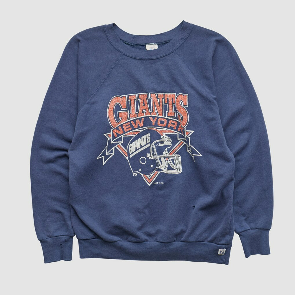 New York Giants Logo Athletic 90s Pullover Sweatshirt - Navy Pullover