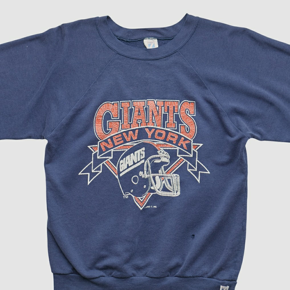 New York Giants Logo Athletic 90s Pullover Sweatshirt - Navy Pullover