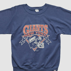 New York Giants Logo Athletic 90s Pullover Sweatshirt - Navy Pullover