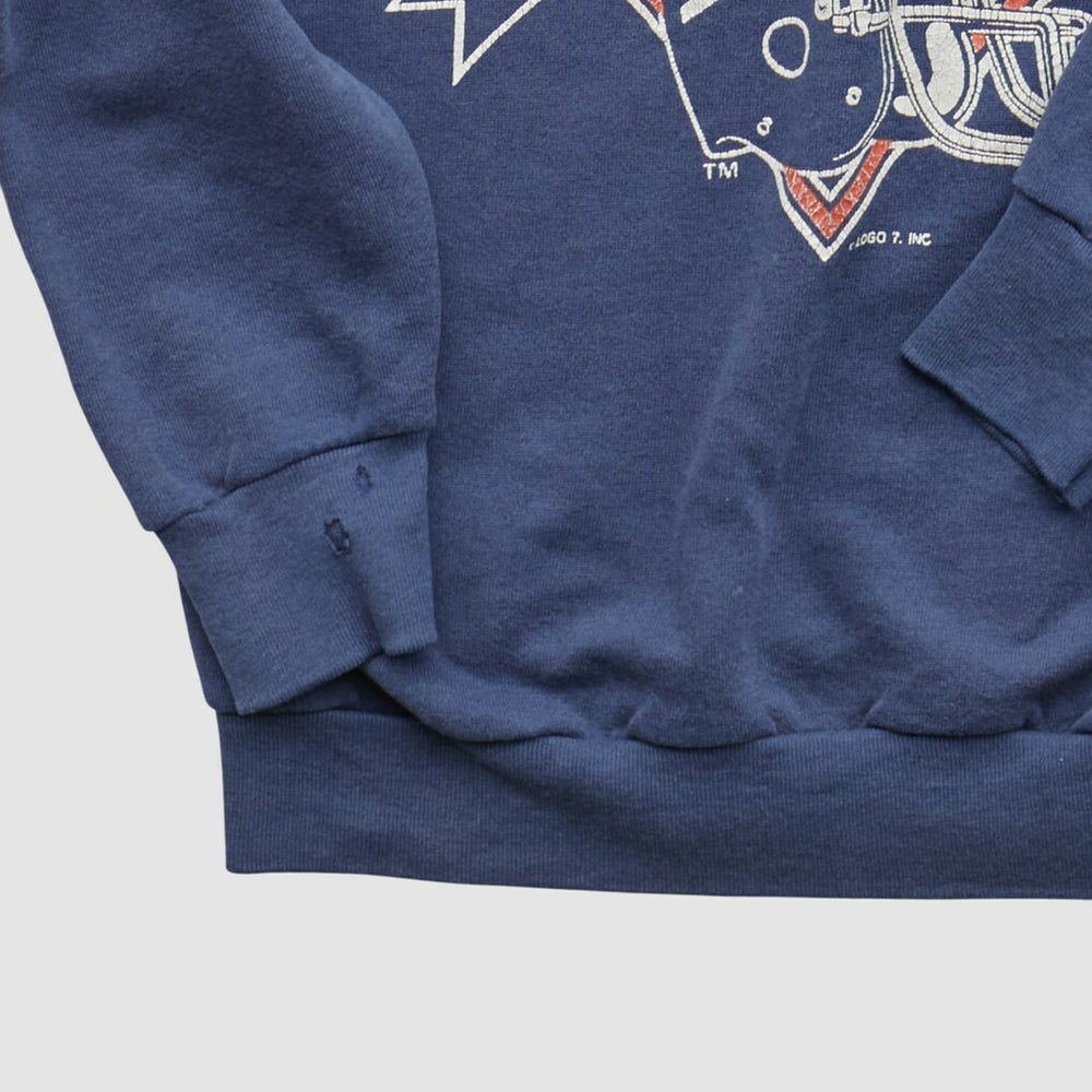 New York Giants Logo Athletic 90s Pullover Sweatshirt - Navy Pullover