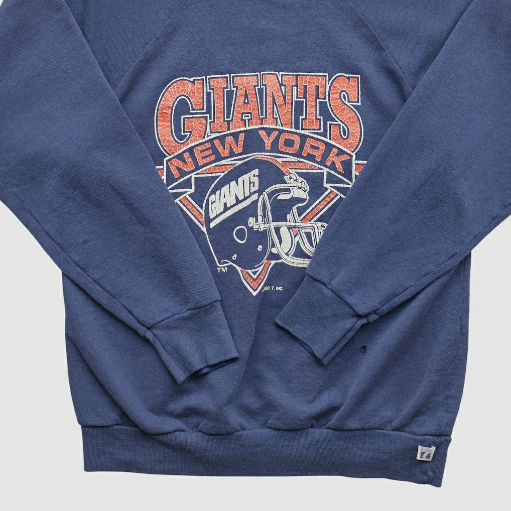 New York Giants Logo Athletic 90s Pullover Sweatshirt - Navy Pullover