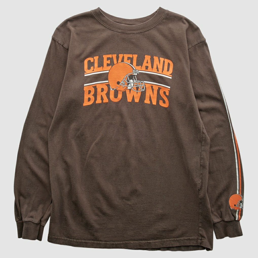 Cleveland Browns Reebok 2000s Long Sleeve T-shirt - Brown T-shirts