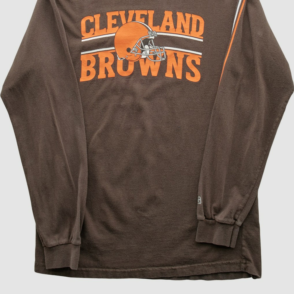 Cleveland Browns Reebok 2000s Long Sleeve T-shirt - Brown T-shirts