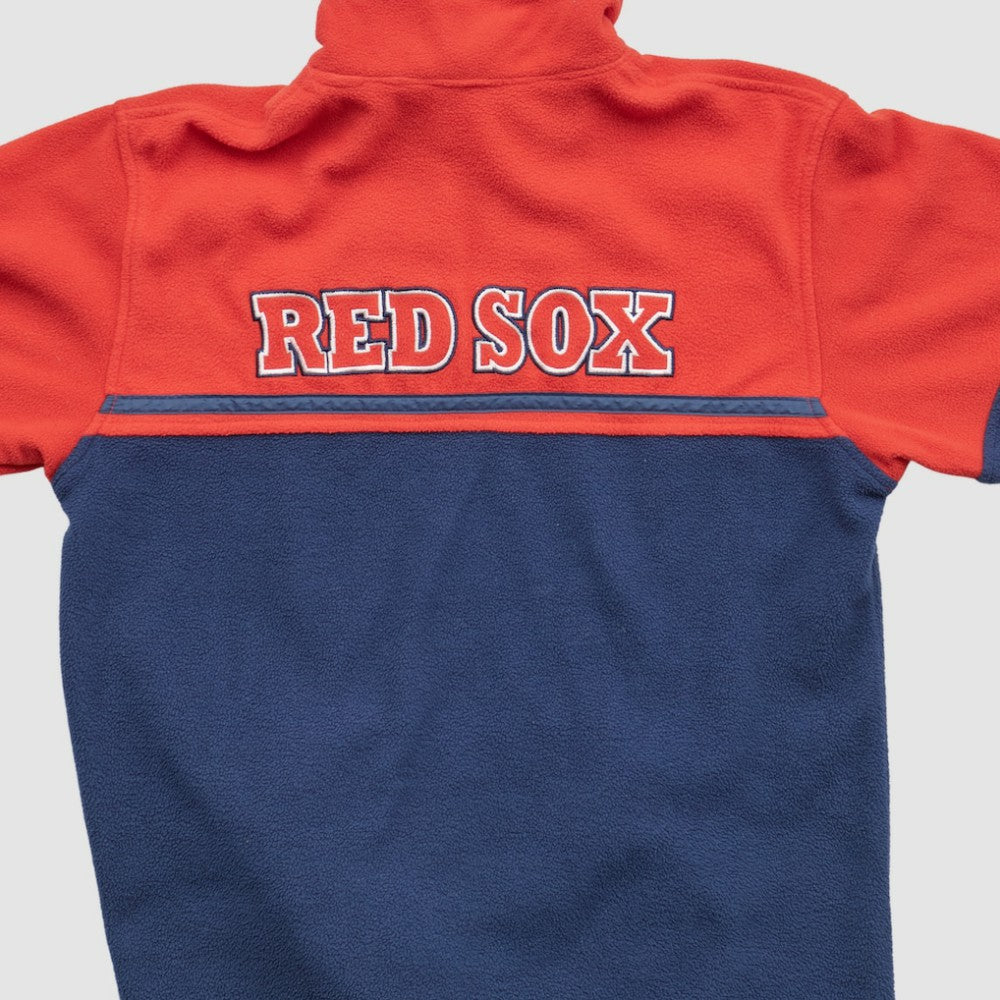 Boston Red Sox MLB 2000s 1/4 Zip Sweatshirt - Red - Vintage Sweatshirts