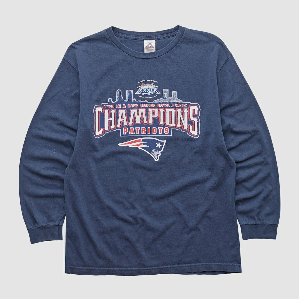 New England Patriots Alstyle 2005 Long Sleeve T-shirt - Navy T-shirts