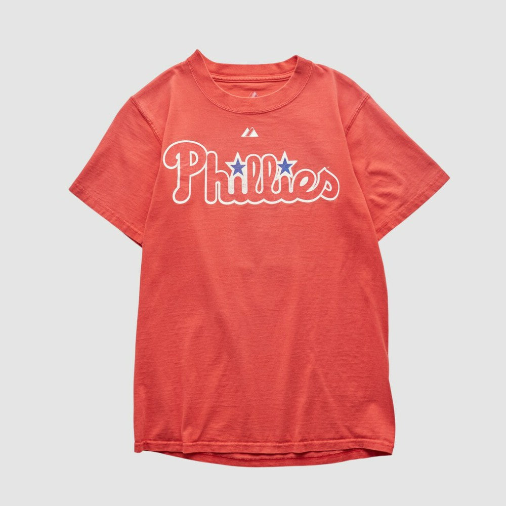 Philadelphia Phillies Majestic 2009 T-shirt - Red - Vintage T-shirts