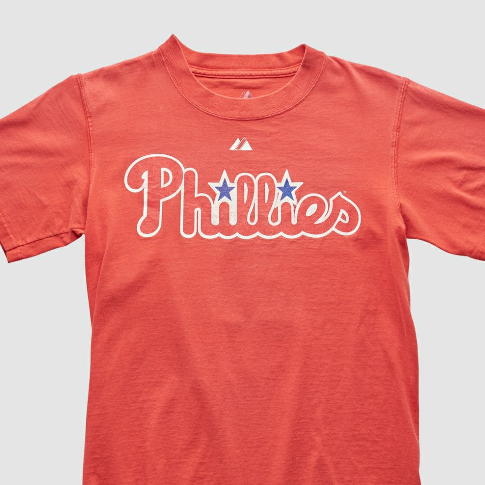 Philadelphia Phillies Majestic 2009 T-shirt - Red - Vintage T-shirts