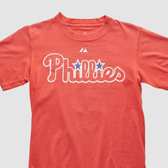 Philadelphia Phillies Majestic 2009 T-shirt - Red - Vintage T-shirts