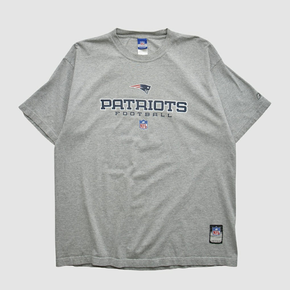 New England Patriots Reebok 2000s T-shirt - Heather Gray T-shirts