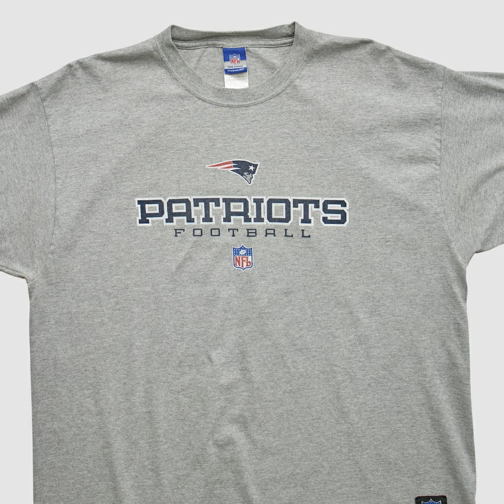 New England Patriots Reebok 2000s T-shirt - Heather Gray T-shirts