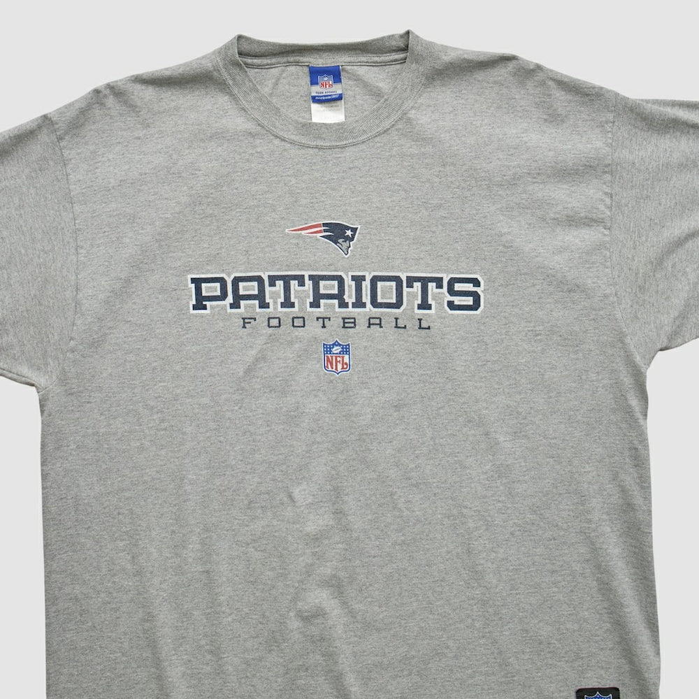 New England Patriots Reebok 2000s T-shirt - Heather Gray T-shirts