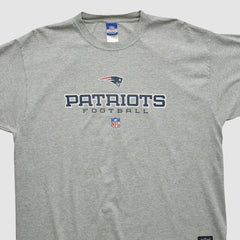 New England Patriots Reebok 2000s T-shirt - Heather Gray T-shirts