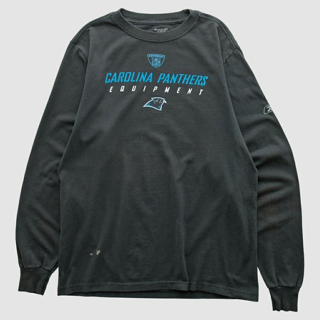 Carolina Panthers Reebok 2000s Long Sleeve T-shirt - Black T-shirts