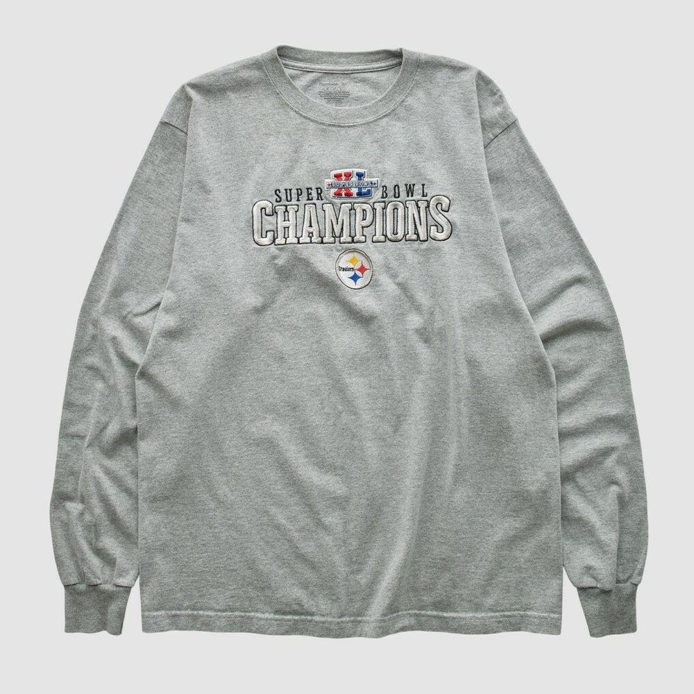 Pittsburgh Steelers Reebok 2006 Long Sleeve T-shirt - Gray T-shirts