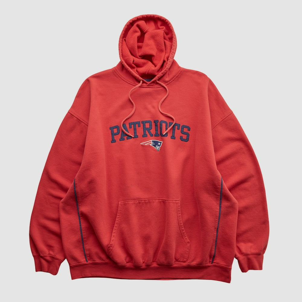 New England Patriots NFL 2000s Hooded Pullover Sweatshirt - Red Pullover