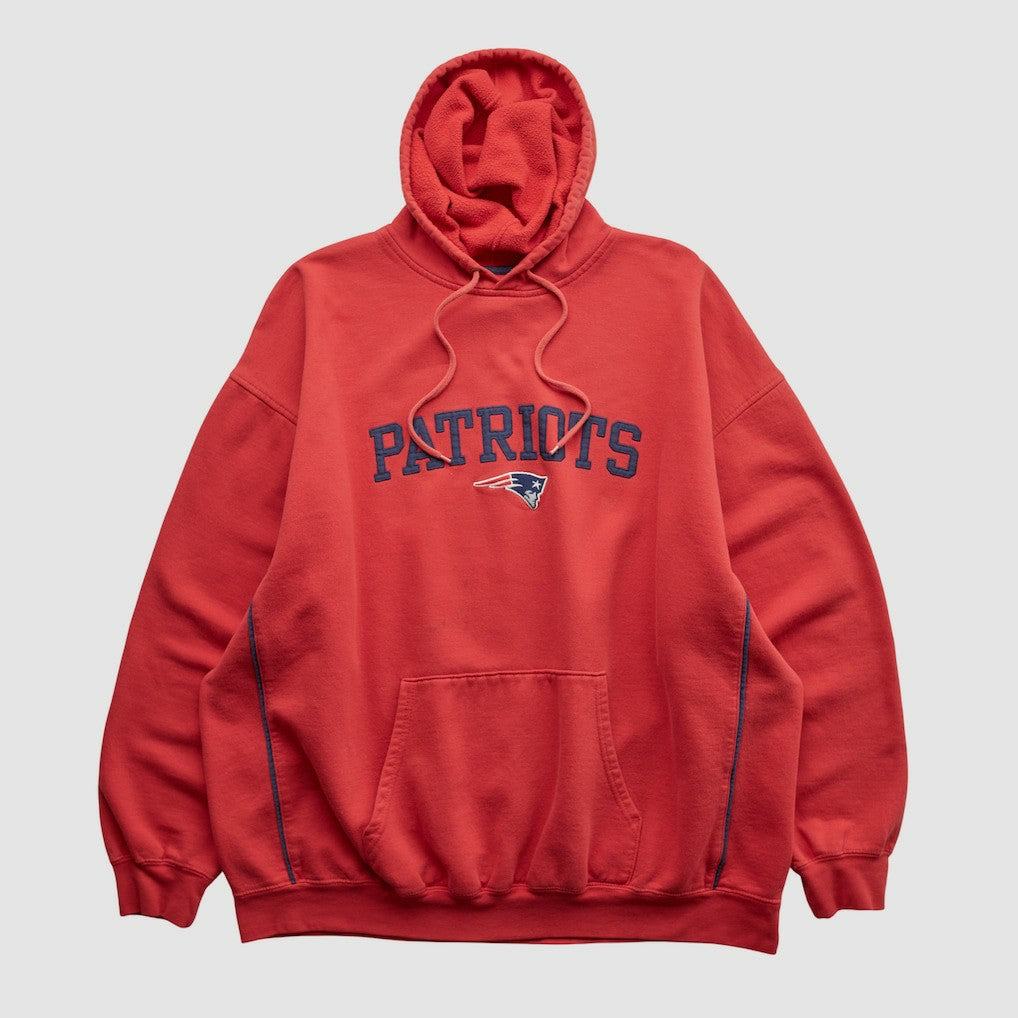 New England Patriots NFL 2000s Hooded Pullover Sweatshirt - Red Pullover