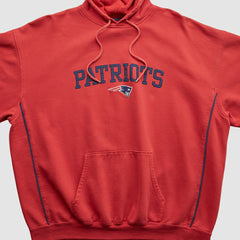 New England Patriots NFL 2000s Hooded Pullover Sweatshirt - Red Pullover