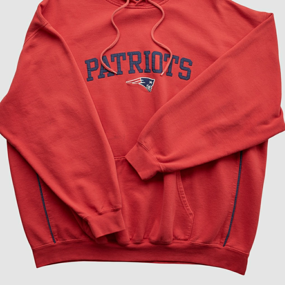 New England Patriots NFL 2000s Hooded Pullover Sweatshirt - Red Pullover