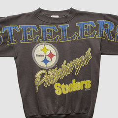 Pittsburgh Steelers Tultex 1994 Pullover Sweatshirt - Charcoal Pullover