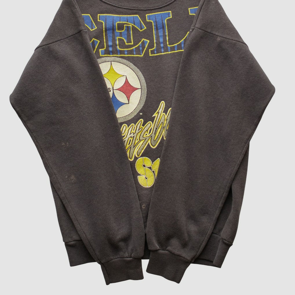 Pittsburgh Steelers Tultex 1994 Pullover Sweatshirt - Charcoal Pullover