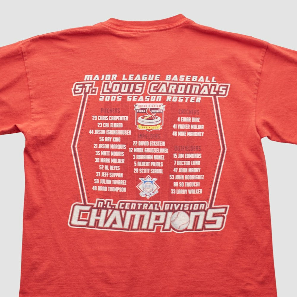 St. Louis Cardinals Gildan 2005 T-shirt - Red - Vintage T-shirts