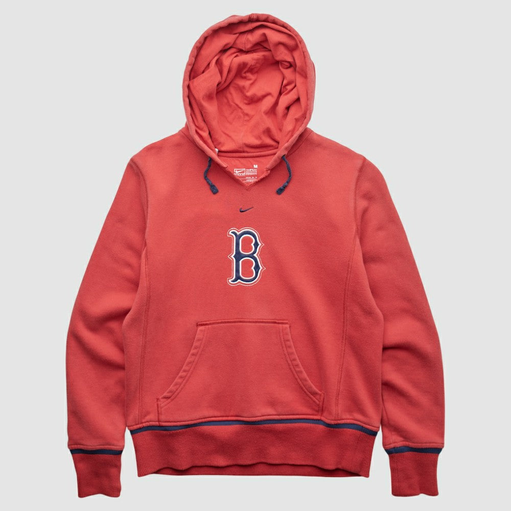 Boston Red Sox Nike 2000s Hooded Pullover Sweatshirt - Red - XVintage Pullover