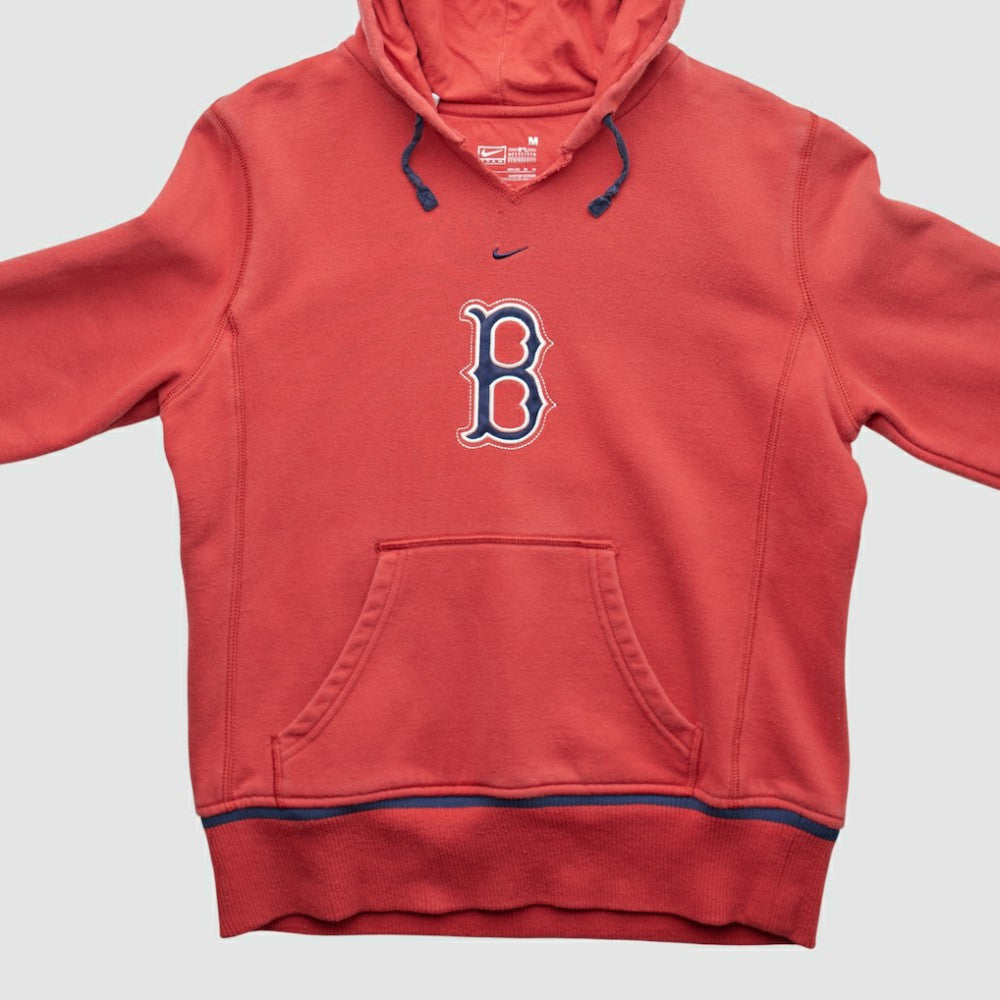 Boston Red Sox Nike 2000s Hooded Pullover Sweatshirt - Red - XVintage Pullover