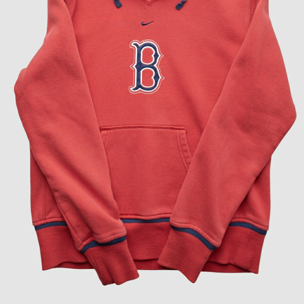 Boston Red Sox Nike 2000s Hooded Pullover Sweatshirt - Red - XVintage Pullover
