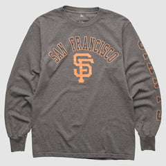 San Francisco Giants MLB 2000s Long Sleeve T-shirt - Dark Heather Gray - Vintage T-shirts