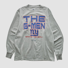 New York Giants NFL 2010s Long Sleeve T-shirt - Heather Gray T-shirts