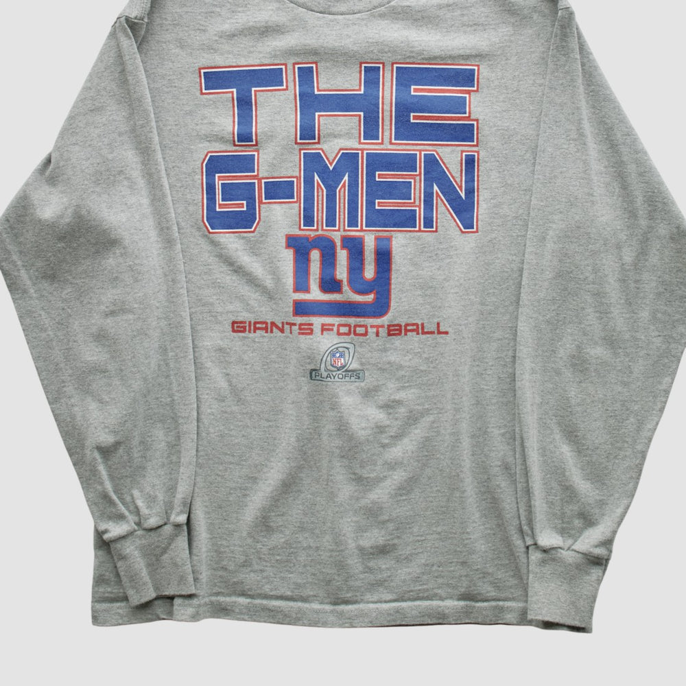 New York Giants NFL 2010s Long Sleeve T-shirt - Heather Gray T-shirts