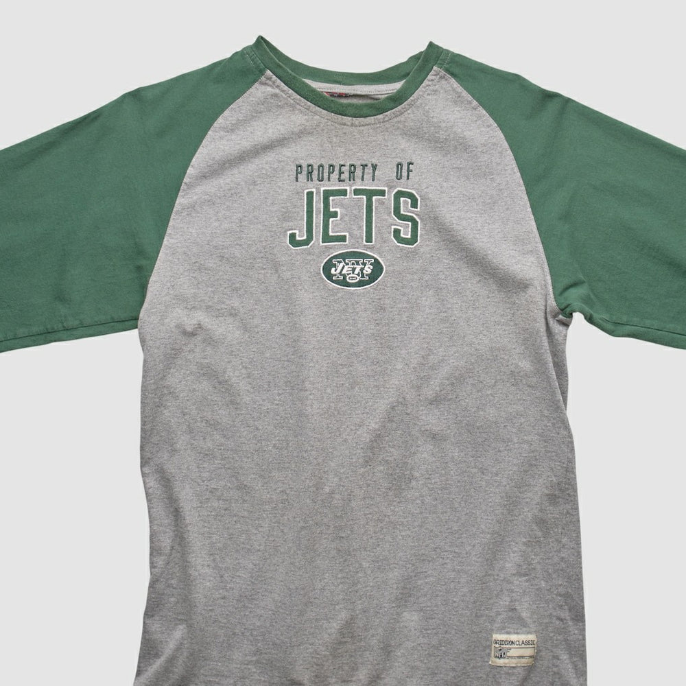 New York Jets NFL 2000s Long Sleeve T-shirt - Heather Gray T-shirts