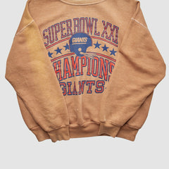 New York Giants Signal 1987 Pullover Sweatshirt - Tan Pullover