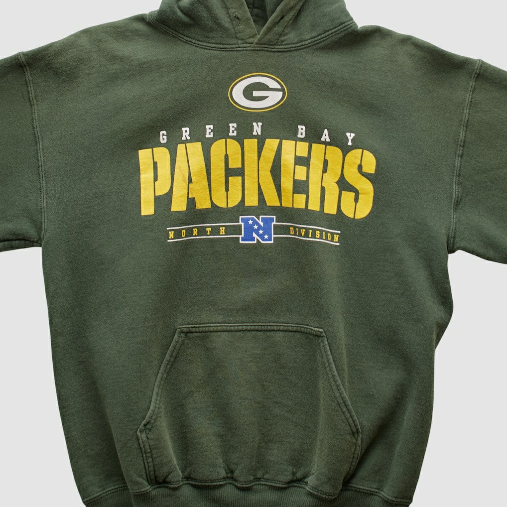 Green Bay Packers NFL 2000s Hooded Pullover Sweatshirt - Green Pullover
