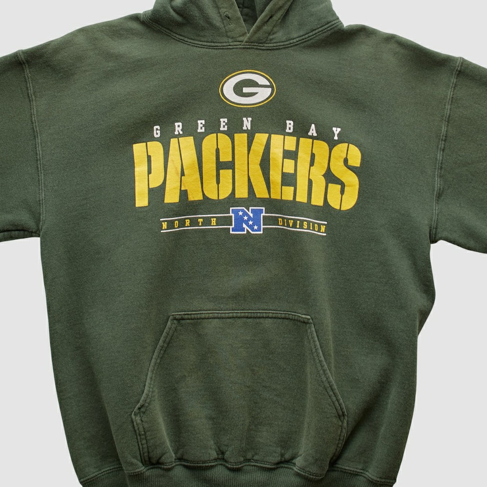 Green Bay Packers NFL 2000s Hooded Pullover Sweatshirt - Green Pullover