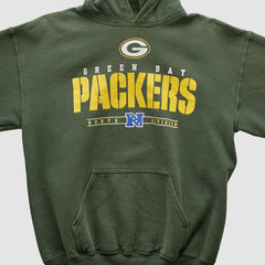 Green Bay Packers NFL 2000s Hooded Pullover Sweatshirt - Green Pullover
