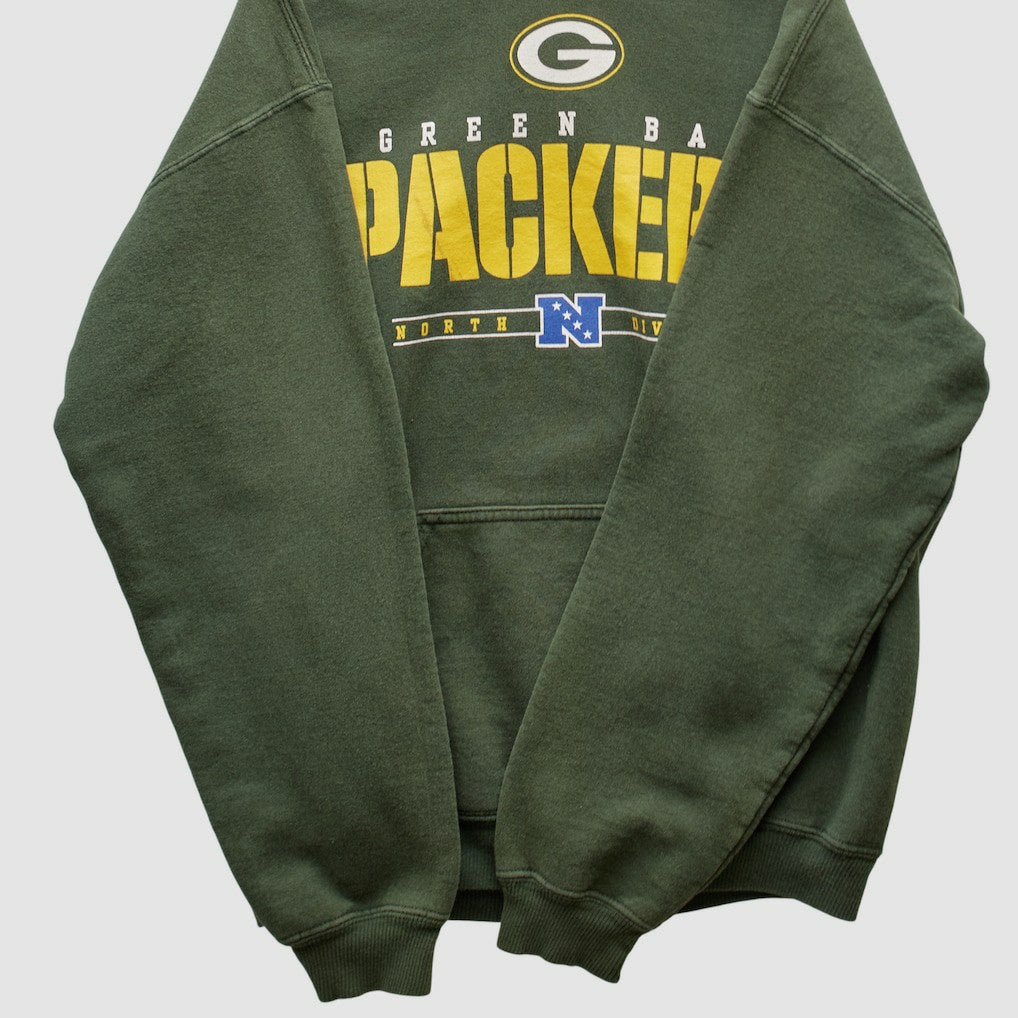Green Bay Packers NFL 2000s Hooded Pullover Sweatshirt - Green Pullover